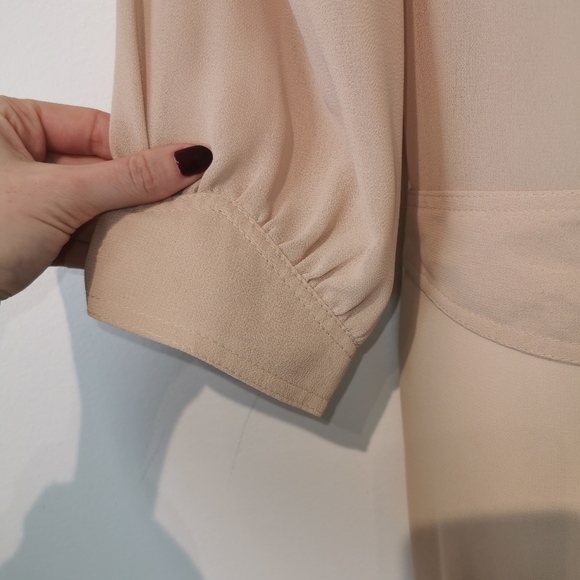 NWT irene Hill s10 nude sheer long sleeve - Picture 2 of 10